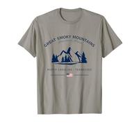 Great Smoky Mountains National Park USA American Flag T-Shirt