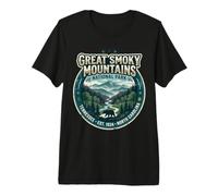 Great Smoky Mountains National Park Vintage Bear Emblem Art Premium T-Shirt