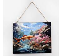 Great Smoky Mountains National Park Wood Pallet Wall Plaque Sign Adventure Posters Prints Wood Sign 10x12 Mountain Lake Nature Landscape Picture Room Decor Rustic Wooden Signs for Bedroom Front Porch