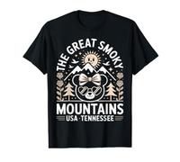 Great Smoky Mountains Tennessee Cute Kawaii Bear Nature Value Graphic T-Shirt