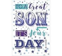 Great son on your birthday. Stars design by Simon Elvin