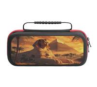 Great Sphinx and Pyramids of Giza Ancient Egypt Carry Case for Switch Hard Shell Protective Cover Pouch Travel Carrying with Handle