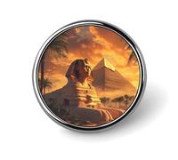 Great Sphinx And Pyramids of Giza Ancient Egypt Round Badge Funny Button Pins Brooches