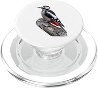 Great Spotted Woodpecker Shirt Bird Ornithology PopSockets PopGrip for MagSafe