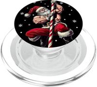 Great Stripping Santa Claus with Muscle for Candy Cane Fans PopSockets PopGrip for MagSafe