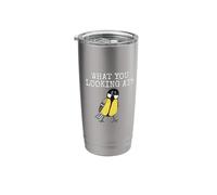 Great Tit, What You Looking At, Bird Watcher Summer Funny Stainless Steel Insulated Tumbler