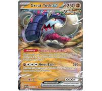 Great Tusk ex 053/091 Double Rare Pokemon Card | Paldean Fates Set | Scarlet & Violet Series | Titan Authenticated