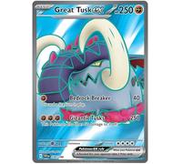 Great Tusk ex 230/198 Ultra Rare Double Pokemon Card (Scarlet & Violet Base) + 1x TitanCards® Toploader