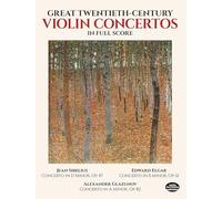 Great Twentieth-Century Violin Concertos in Full Score (Dover Orchestral Music Scores)