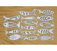 Great Value 15 Fish Metal Cutting Dies Set, Stencils, Card Making, Scrapbooking, Paper Crafts A8