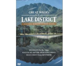 Great Walks 1, Lake District - Spectacular Lakeland scenery - Helvellyn, Striding Edge, Haystacks, Buttermere and the far eastern fells from Kentmere to High Street. Presented by Eric Robson, Alfred Wainwright’s walking companion, and Bob Allen.