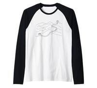 Great Wall Line Art Historian Raglan Baseball Tee