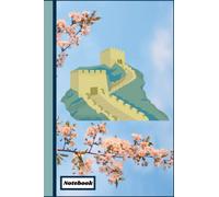 Great Wall of China Cover Design with flowers: Creative Pages with box on each page contain unique design, Unleash your awesome power of creativity