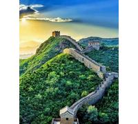 Great Wall of China Cross Stitch Kit, 11CT, Pre-Printed Embroidery Kit for Beginners, DIY Wall Art, Landscape Print - 40x50cm
