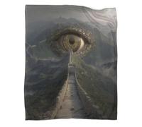 Great Wall of China Not Inside Lion's Eye Blankets, Soft And Lightweight All Season Throws,Bedding for Kids And Adults,for Picnics,Travel,Home Decoration,70x80inch(180x200cm)