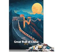 Great Wall of China Puzzle Difficult Hard 100 Percent Recycled Cardboard Jigsaw Puzzle for Adult Day 1000pcs (38x26cm)