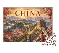 Great Wall of China Theme Jigsaw Puzzle 1000 Pieces, Wall Decor Gift