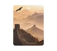 Great Wall of China with Eagle Car Aromatherapy Square Scented Card