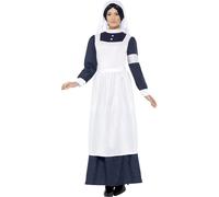 Smiffys Great War Nurse Costume, White (Size M)