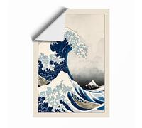 Great Wave at Horizon Japandi Unframed Wall Art Print A3 (42×29.7cm), Wall Decor for Living Room, Bedroom, Office & Home, Art Gift