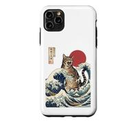 Great Wave Cat Japanese Art Ukiyo-e Ocean Feline Design Case for iPhone 11 Pro Max