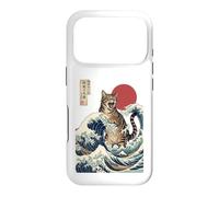 Great Wave Cat Japanese Art Ukiyo-e Ocean Feline Design Case for iPhone 17 Pro