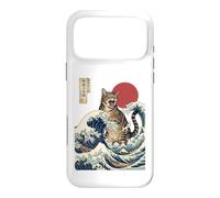 Great Wave Cat Japanese Art Ukiyo-e Ocean Feline Design Case for iPhone 17 Pro Max