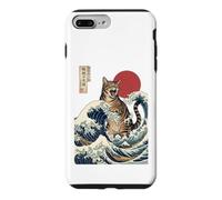 Great Wave Cat Japanese Art Ukiyo-e Ocean Feline Design Case for iPhone 7 Plus/8 Plus