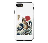 Great Wave Cat Japanese Art Ukiyo-e Ocean Feline Design Case for iPhone SE (2020) / 7/8