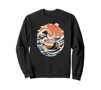 Great Wave Coffee Cup with Mount Fuji and Sunrise Sweatshirt