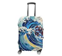 Great Wave Luggage Cover Fit 19-32 Inch M | Funny Travel Luggage Covers Washable Suitcase Case Protector