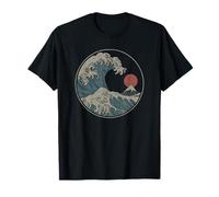 Great Wave off Kanagawa Japanese Art Aesthetic Tsunami boys T-Shirt
