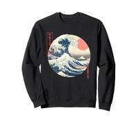 Great Wave Off Kanagawa Japanese Painting Sunset Japan Sweatshirt