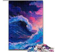 Great Wave Off Kanagawa JigsawPuzzle 1000 Pieces for Teenagers, Fun Games Wall Decoration Unique Birthday And Xmas Gifts (26x38cm)