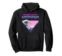 Great Wave Off Kanagawa Vaporwave Style Triangle Pullover Hoodie