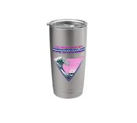 Great Wave Off Kanagawa Vaporwave Style Triangle Stainless Steel Insulated Tumbler