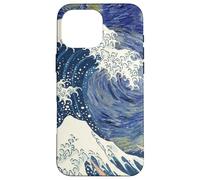Great Wave off Kanagawa with Starry Nights van Gogh Art Case for iPhone 16 Pro Max