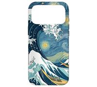 Great Wave off Kanagawa with Starry Nights van Gogh Art Case for iPhone 17 Pro Max