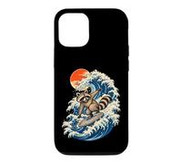 Great Wave Raccoon Japanese Ukiyo-e Art Trash Panda Tee Case for iPhone 12/12 Pro
