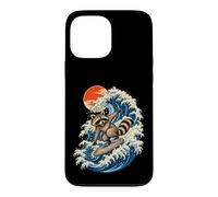 Great Wave Raccoon Japanese Ukiyo-e Art Trash Panda Tee Case for iPhone 13 Pro Max