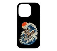 Great Wave Raccoon Japanese Ukiyo-e Art Trash Panda Tee Case for iPhone 14 Pro