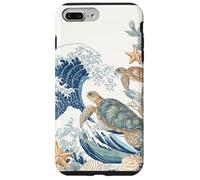 Great Wave Sea Turtle Aesthetic in Coastal Summer Collage Case for iPhone 7 Plus/8 Plus