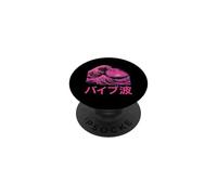 Great Wave Vaporwave Japanese Wave PopSockets Adhesive PopGrip