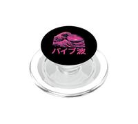 Great Wave Vaporwave Japanese Wave PopSockets PopGrip for MagSafe