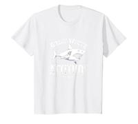 Great White Attitude: Fierce Ocean Predator T-Shirt, Kids, White, 8 Years