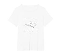 Great White Attitude: Fierce Ocean Predator T-Shirt, Women's Plus, White, 2X