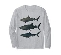 Great White Bull Shark Whale Shark Blue Reef Shark Long Sleeve T-Shirt