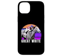 Great White Horse, Horse Racing, Santa Anita, Del Mar, Horse Case for iPhone 14 Plus