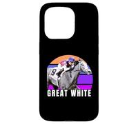 Great White Horse, Horse Racing, Santa Anita, Del Mar, Horse Case for iPhone 15 Pro