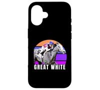 Great White Horse, Horse Racing, Santa Anita, Del Mar, Horse Case for iPhone 16